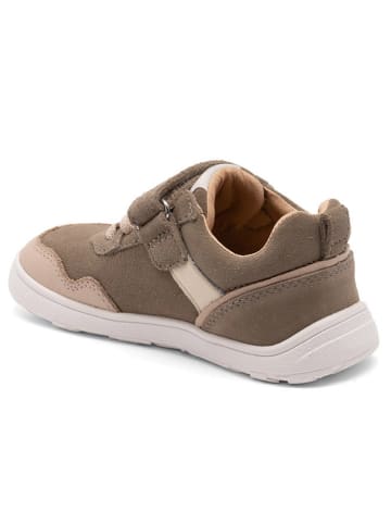 bisgaard Leder-Sneakers in Khaki/ Beige