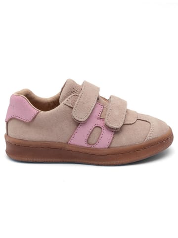 bisgaard Leder-Sneakers in Altrosa