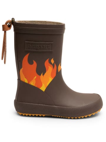 bisgaard Gummistiefel in Braun/ Orange