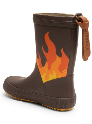 bisgaard Gummistiefel in Braun/ Orange