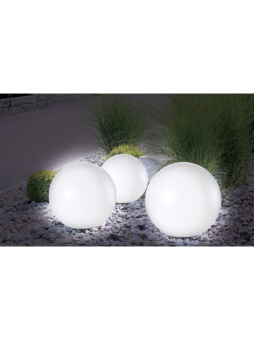 Inkazen Lampy solarne LED (2 szt.) w kolorze białym - Ø 15 cm