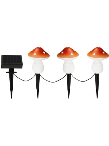 Inkazen LED-Solarleuchte in Rot/ Weiß - 200 cm