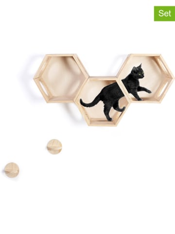 Inkazen 3-delige set: kattenspeelmodule naturel
