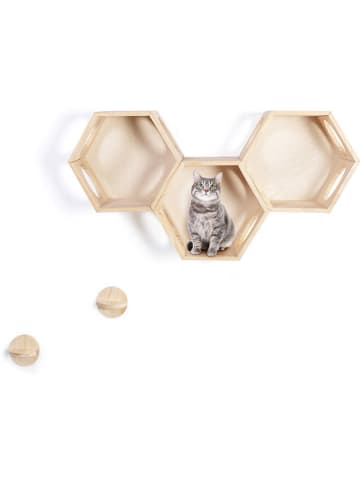 Inkazen 3-delige set: kattenspeelmodule naturel