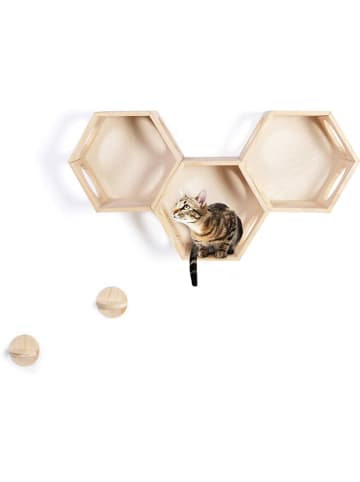 Inkazen 3-delige set: kattenspeelmodule naturel