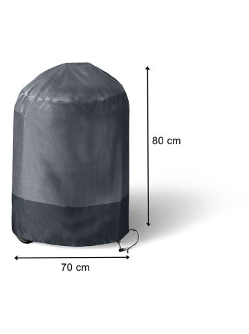 Inkazen Grill-Schutzhülle in Grau - (H)80 x Ø 70 cm