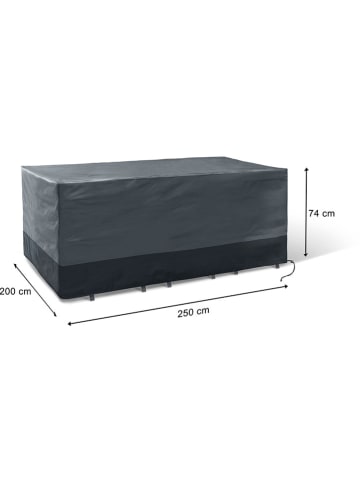 Inkazen Tuinmeubelbeschermhoezen grijs - (B)250 x (H)74 x (D)200 cm
