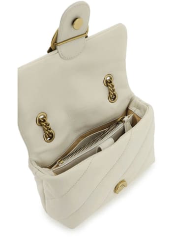 Pinko Leder-Umhängetasche in Creme - (B)19 x (H)13 x (T)8 cm