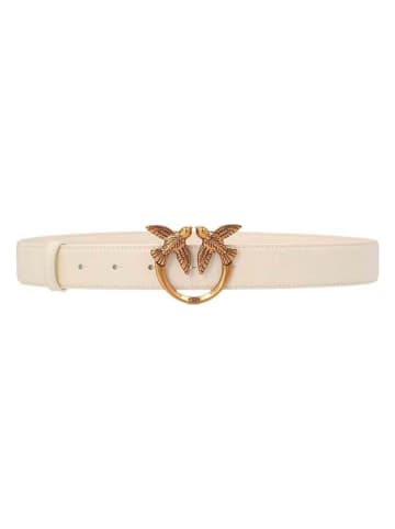 Pinko Leren riem beige