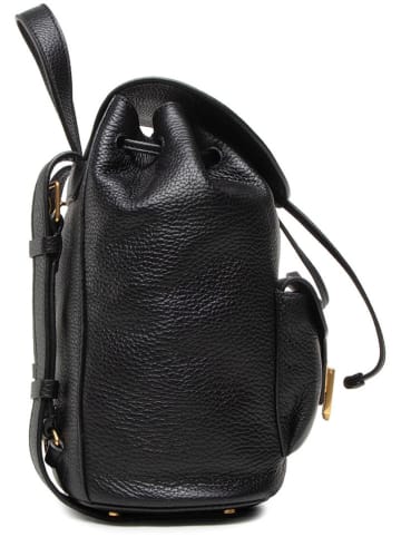 COCCINELLE Leder-Rucksack in Schwarz - (B)21 x (H)25 x (T)13 cm