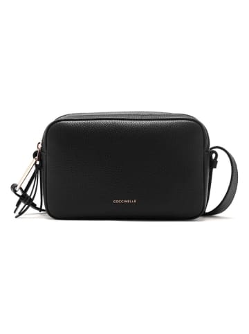 COCCINELLE Leder-Umhängetasche in Schwarz - (B)22 x (H)14 x (T)9 cm