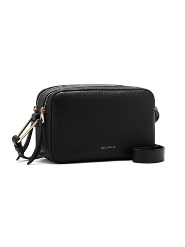 COCCINELLE Leren schoudertas zwart - (B)22 x (H)14 x (D)9 cm