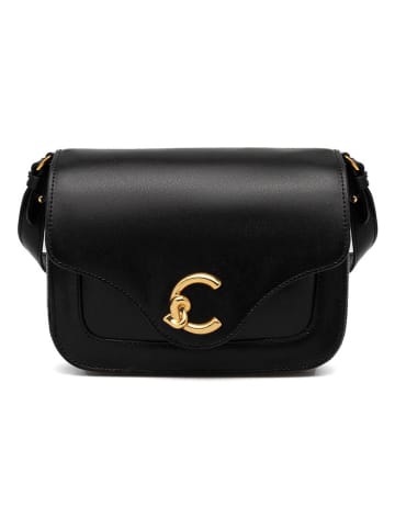 COCCINELLE Leren schoudertas zwart - (B)21 x (H)15 x (D)9 cm