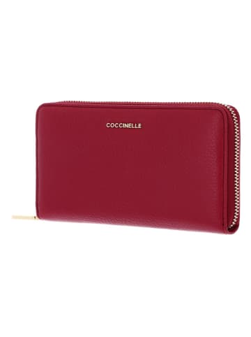 COCCINELLE Leren portemonnee rood - (B)18 x (H)10 x (D)2,5 cm