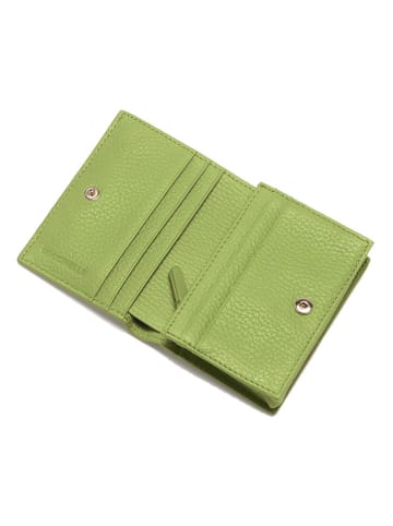 COCCINELLE Leren portemonnee groen - (B)11 x (H)9 cm