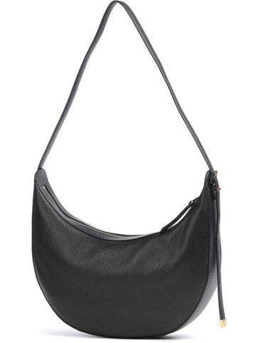 COCCINELLE Leder-Schultertasche in Schwarz - (B)38 x (H)21 x (T)7 cm