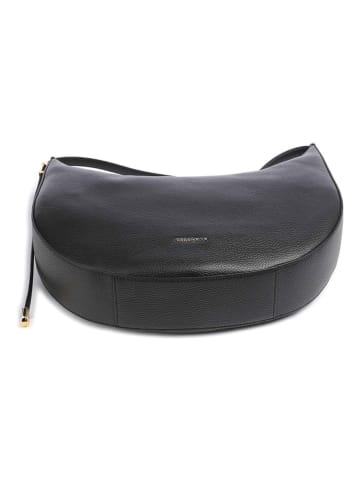 COCCINELLE Leder-Schultertasche in Schwarz - (B)38 x (H)21 x (T)7 cm