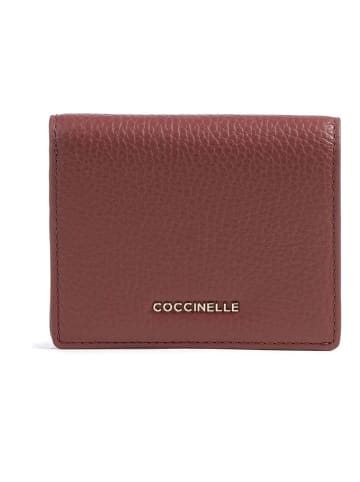 COCCINELLE Leren portemonnee lichtbruin - (B)11 x (H)9 x (D)3 cm