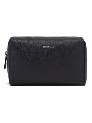COCCINELLE Leren cosmeticatas zwart - (B)21 x (H)13 x (D)8 cm