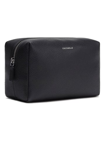 COCCINELLE Leder-Kosmetiktasche in Schwarz - (B)21 x (H)13 x (T)8 cm