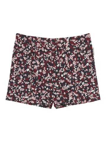Marc O´Polo Bodywear Pyjama-Shorts in Schwarz/ Bordeaux