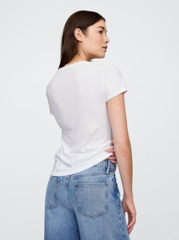 GAP 2er-Set: Shirts in Rosa/ Weiß