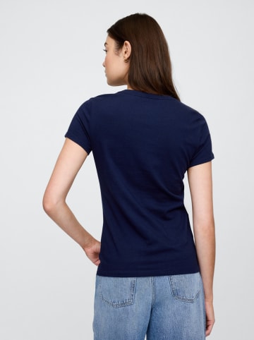 GAP 2er-Set: Shirts in Dunkelblau/ Weiß