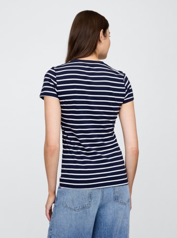 GAP 2er-Set: Shirts in Dunkelblau/ Weiß
