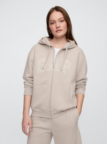 GAP Sweatjacke in Beige