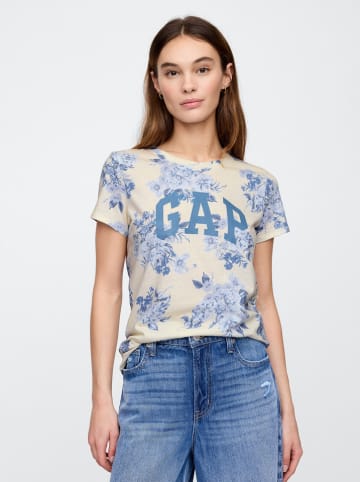 GAP Shirt in Creme/ Hellblau