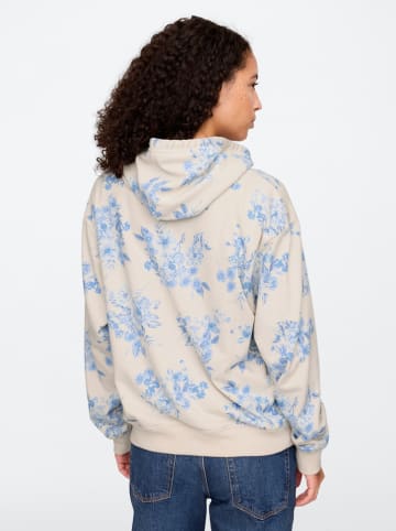 GAP Hoodie in Creme/ Hellblau