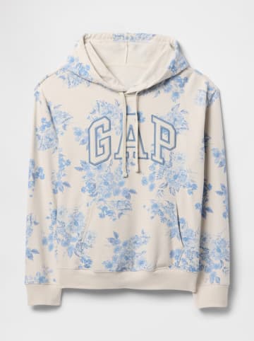 GAP Hoodie in Creme/ Hellblau