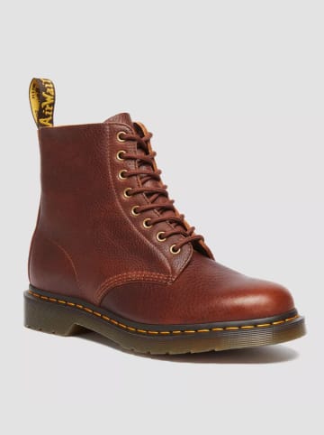 Dr. Martens Leder-Boots in Braun