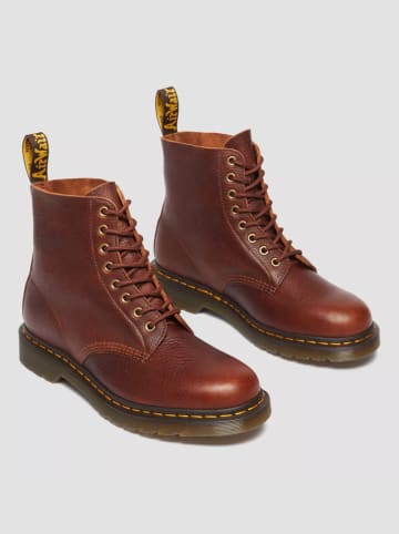 Dr. Martens Skórzane botki w kolorze brązowym