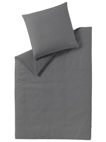 ESPRIT Flanell-Bettwäsche-Set "Scatter" in Anthrazit