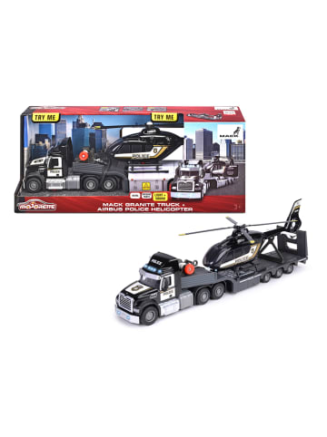 Majorette Truck "Mack Truck + Police Helicopter" - vanaf 3 jaar