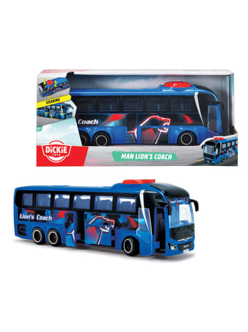 Dickie Toys Autobus "MAN Lion's Coach" w kolorze niebieskim - 3+