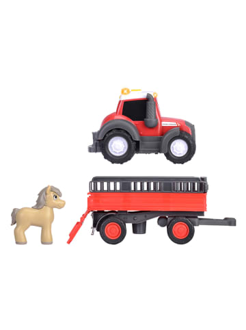 Dickie Toys Tractor "Massey Ferguson Animal Trailer" - vanaf 12 maanden