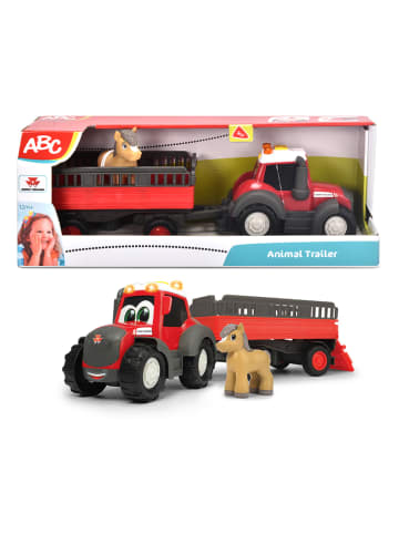Dickie Toys Tractor "Massey Ferguson Animal Trailer" - vanaf 12 maanden