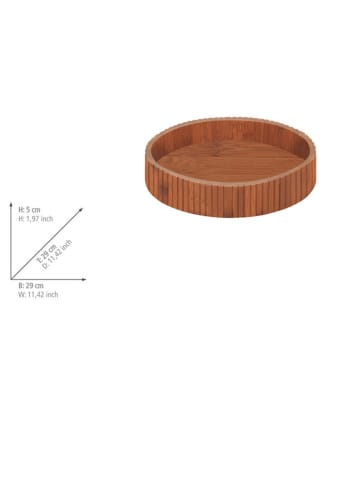 Wenko Draaibaar dienblad bamboe - Ø 29,5 cm