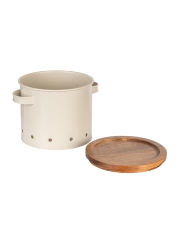 Wenko Opbergpot "Aria" beige - Ø 16,5  x (H)18 cm - 3,8 l