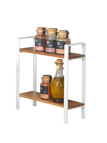 Wenko Regał kuchenny "Louisa" w kolorze jasnobrązowo-białym - 32 x 33 x 11 cm