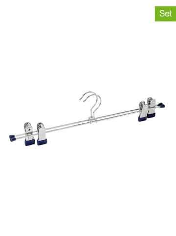 Wenko 2-delige set: klemhaken zilverkleurig - 2x 2 stuks