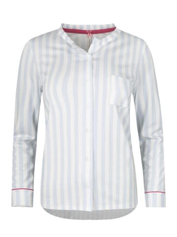 SHORT STORIES Pyjamashirt lichtblauw/wit