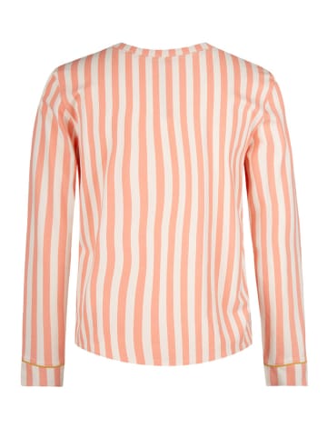 SHORT STORIES Pyjama-Oberteil in Orange/ Weiß