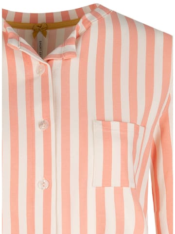 SHORT STORIES Pyjama-Oberteil in Orange/ Weiß