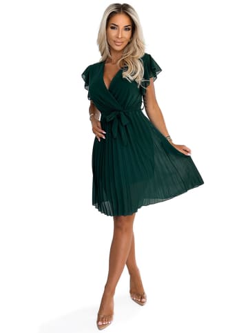 numoco Kleid in Dunkelgrün