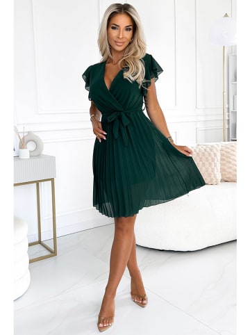 numoco Kleid in Dunkelgrün