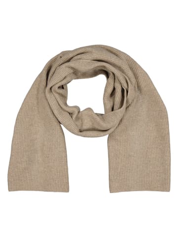 Zwillingsherz Kaschmir-Schal in Beige