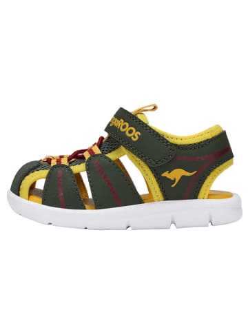Kangaroos Enkelsandalen kaki/geel